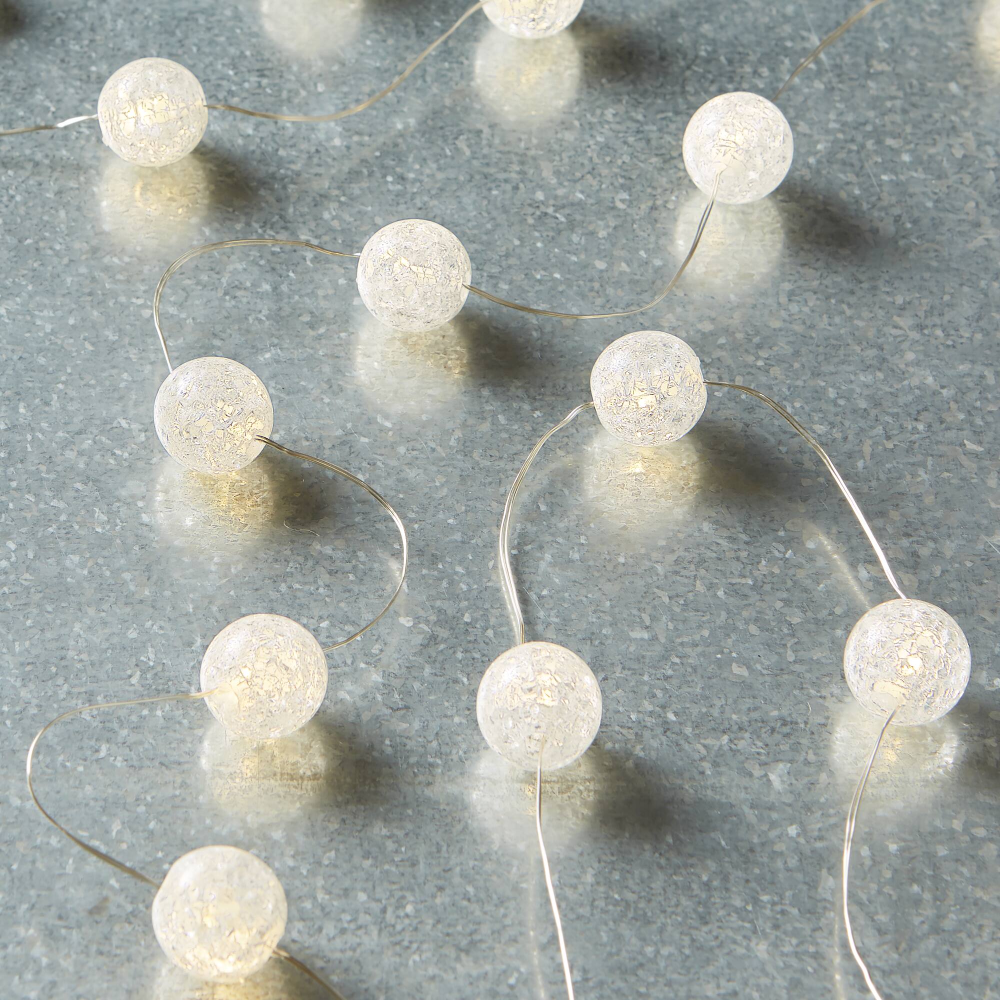 30ct. Crackle Ball LED String Lights by Ashland™